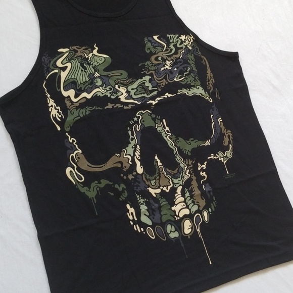 BOGO Camo Skull Tank Top Men's Muscle Shirt NWOT - Picture 2 of 7